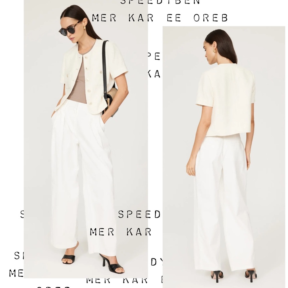 Dunst Classic Summer Boucle Tweed Jacket size Small